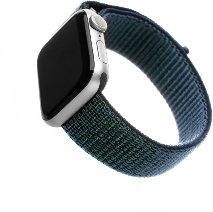Remienok FIXED Nylon Strap pre Apple Watch 42/44/45/Ultra 49mm tmavo modrý