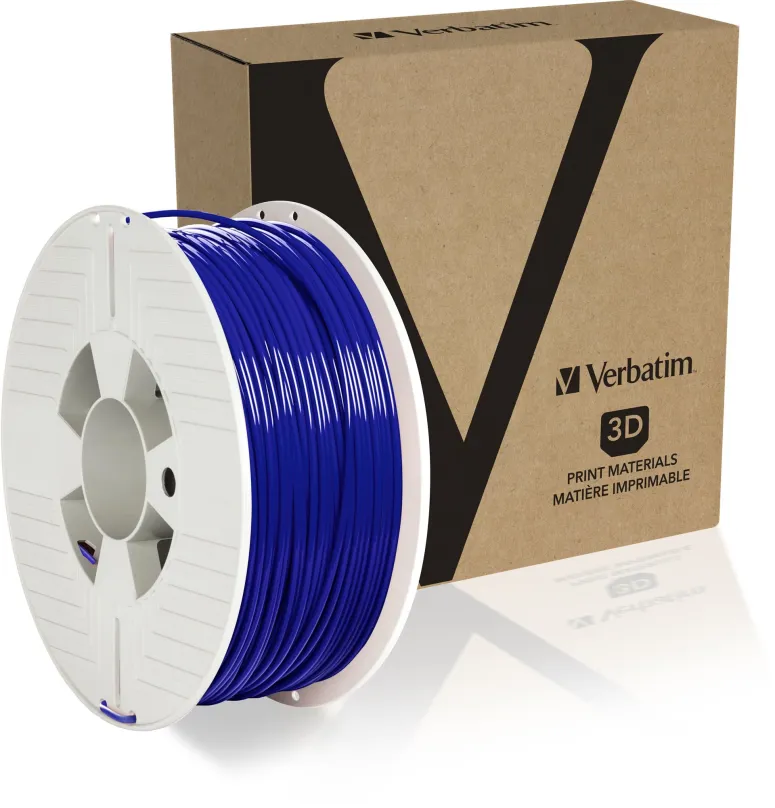 Filament Verbatim PET-G 2.85mm 1kg modrá, materiál PETG, priemer 2,85 mm s toleranciou 0,0