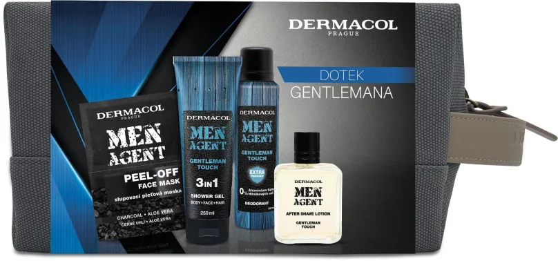 Darčeková kozmetická sada DERMACOL Men Agent Gentleman Touch Set 515 ml