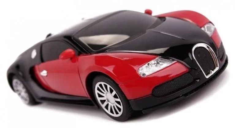 RC auto RC licencie auta Bugatti Veyron 1:24 červená