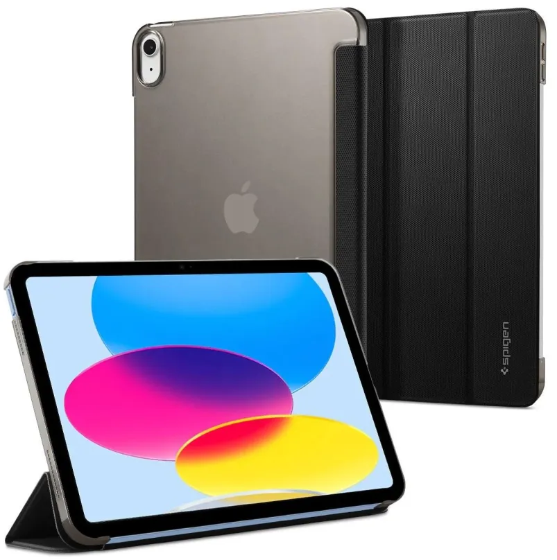Puzdro na tablet Spigen Liquid Air Folio Black iPad 10.9" 2022