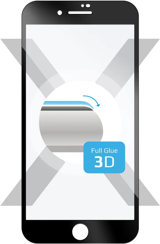 Ochranné sklo FIXED 3D Full-Cover pre Apple iPhone 7 Plus / 8 Plus čierne