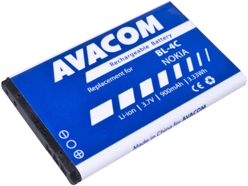 Batéria pre mobilný telefón Avacom za Nokia 6300 Li-ion 3.7V 900mAh (náhrada BL-4C)