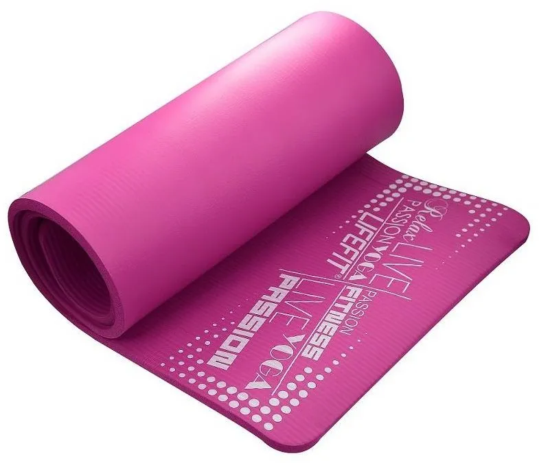 Podložka na cvičenie Lifefit Yoga Mat Exkluzív plus bordová