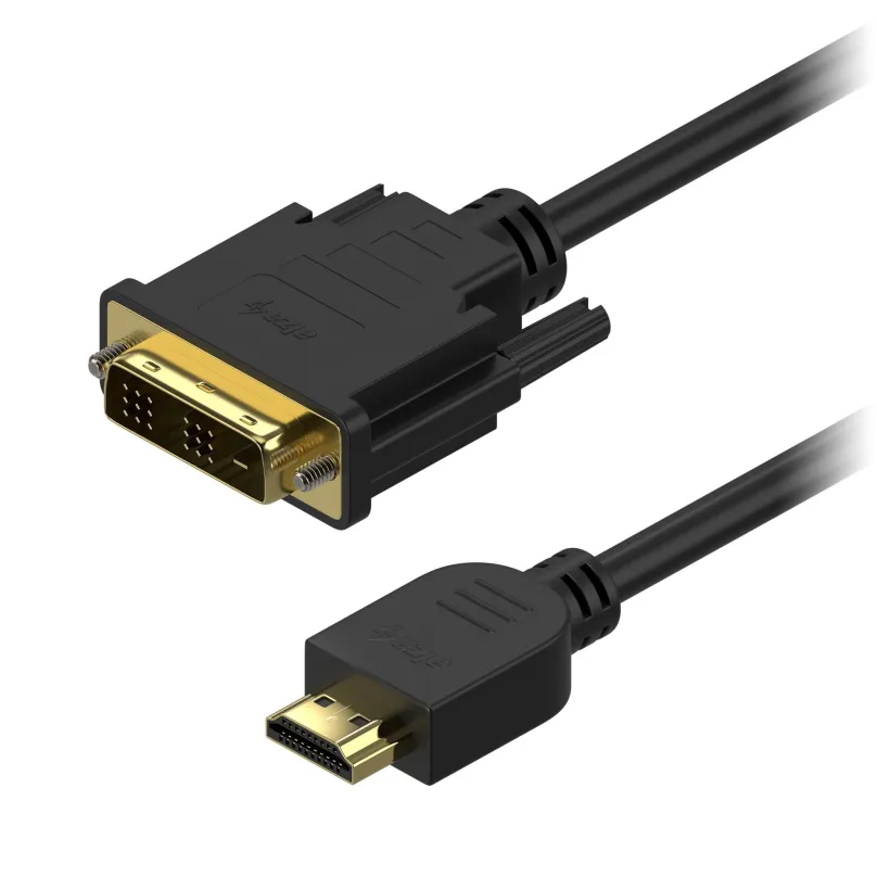 Video kábel AlzaPower DVI-D do HDMI Single Link 2m čierny