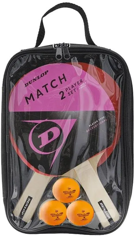 Set na stolný tenis DUNLOP Match 2 Player Set