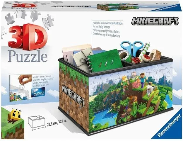 3D puzzle Ravensburger 3D Puzzle 112869 Úložná krabica Minecraft 216 dielikov