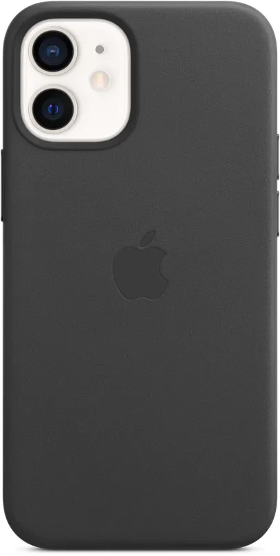 Kryt na mobil Apple iPhone 12 Mini Kožený kryt s MagSafe čierny