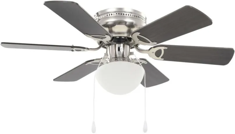 Ventilátor SHUMEE Ozdobný stropný ventilátor so svetlom 82 cm tmavo hnedý