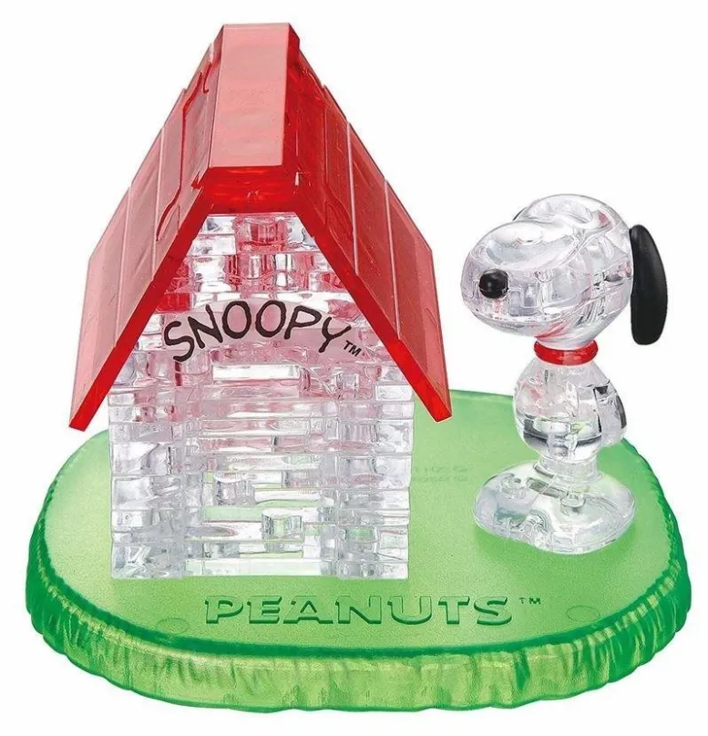 3D puzzle HCM Kinzel 3D Crystal puzzle Snoopy a domček 50 dielikov