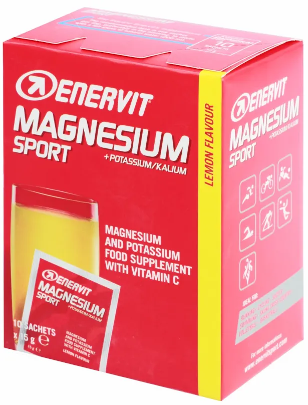 Horčík Enervit Magnesium Sport (10x 15 g) citrón