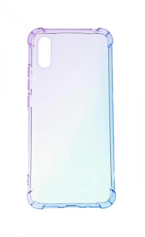 Kryt na mobil TopQ Kryt Xiaomi Redmi 9A silikón Shock dúhový fialovo-modrý 52150