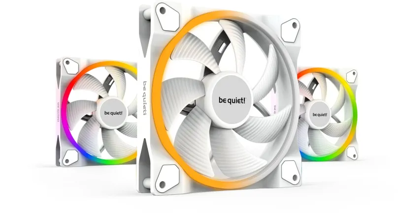Ventilátor do PC Be Quiet! Light Wings White 140mm PWM Triple Pack, 140 x 25 mm, 1500 RPM,