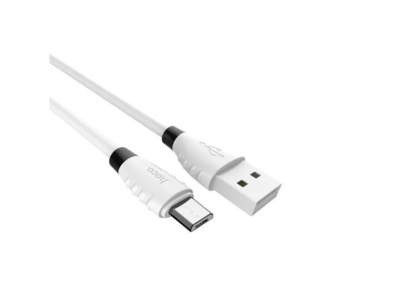 Hoco Excellent Charge Charge Data Cable for Micro USB (1.2m) (White)