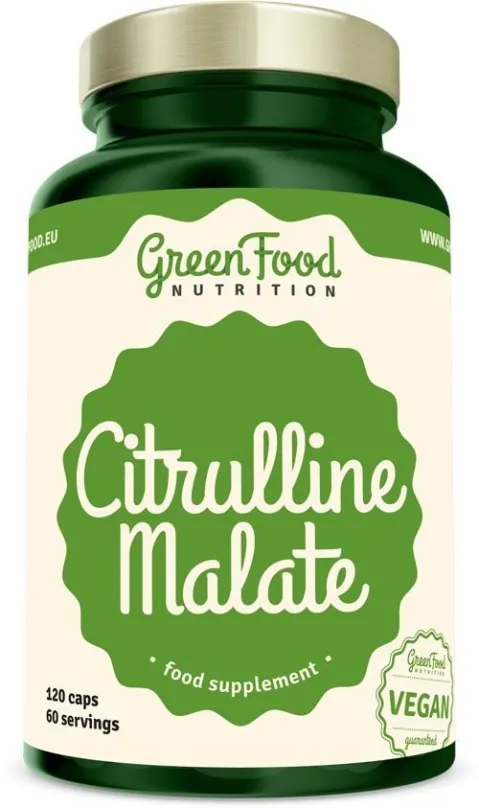 Aminokyseliny GreenFood Nutrition Citrulline Malate 120 kapsúl