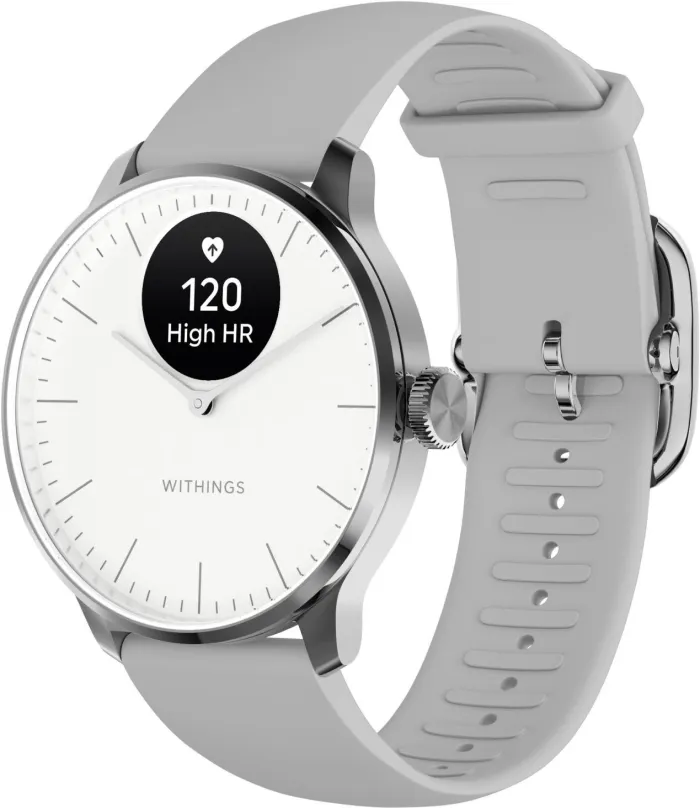 Chytré hodinky Withings Scanwatch Light 37mm - White, pre mužov aj ženy, OLED displej, mer