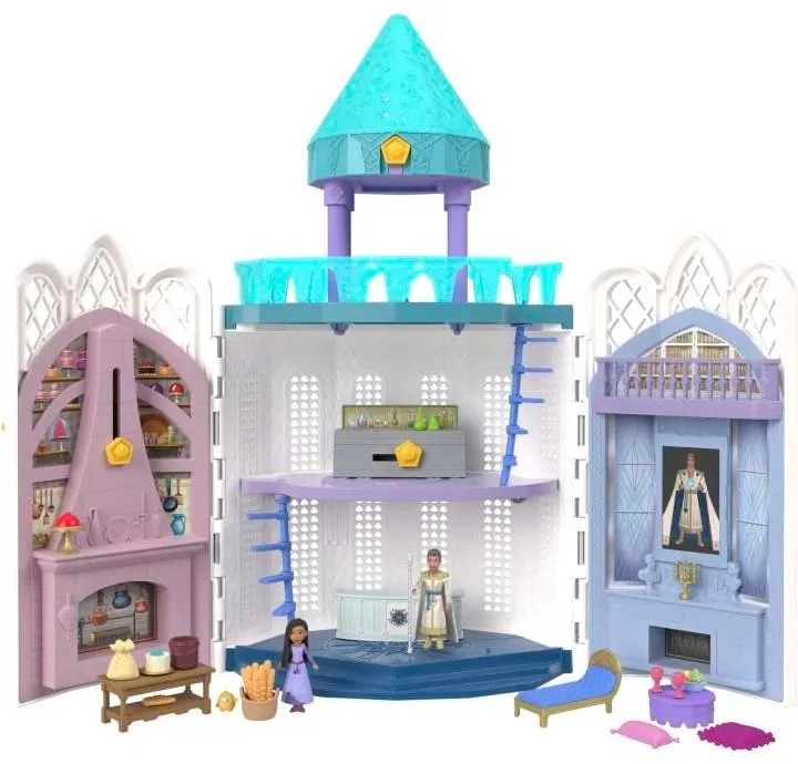 Domček pre bábiky Disney Prianie Zámok s hviezdnym projektorom a mini postavičkami
