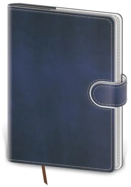 Diár Zápisník Flip L linajkový modro/biely
