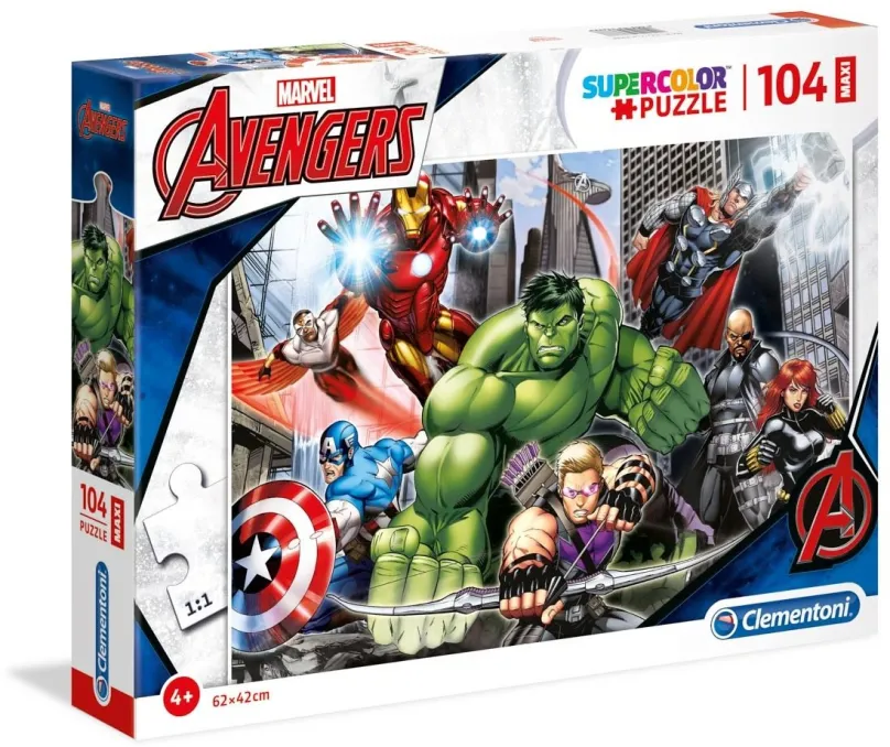 Puzzle Clementoni Puzzle Avengers: Pripravení na boj MAXI 104 dielikov