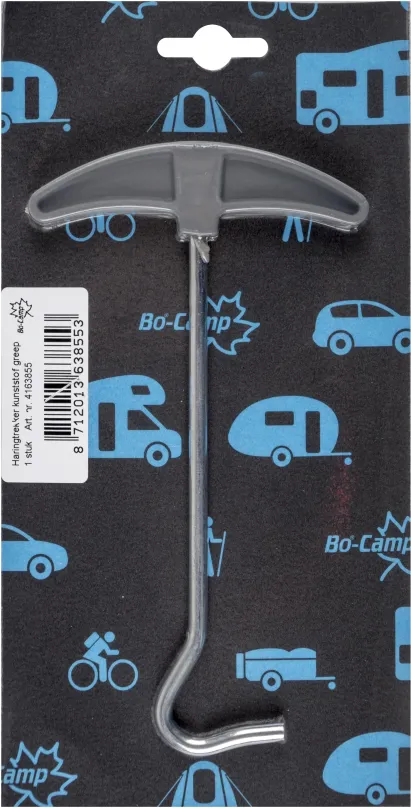 Vyberač stanových kolíkov Bo-Camp Peg lifter With plastic grip grey