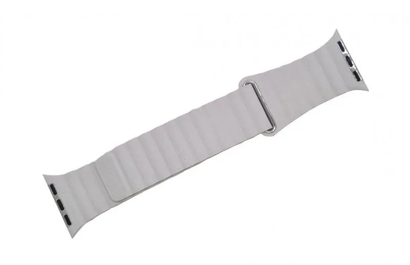Remienok Drakero Kožený Elegancia pre Apple Watch 38mm / 40mm / 41mm biely