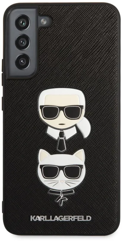 Kryt pre mobil Karl Lagerfeld Saffiano K&C Heads Kryt pre Samsung Galaxy S22+ Black