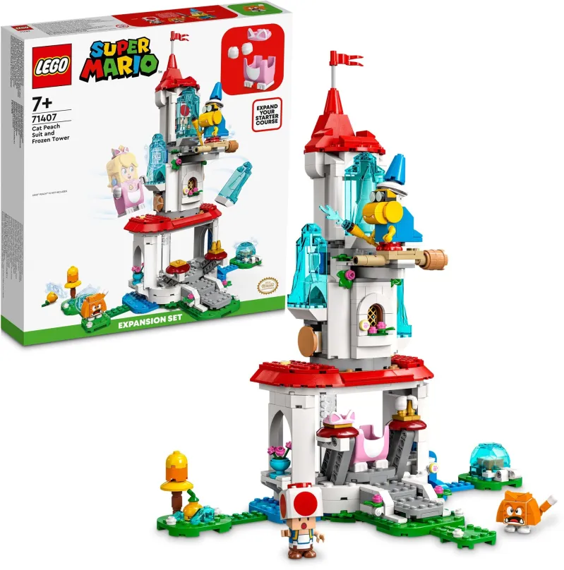 LEGO stavebnica LEGO® Super Mario™ 71407 Mačka Peach a ľadová veža – rozširujúci set