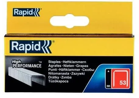 Spony do sponkovačky RAPID High Performance, 53/6 mm, krabička - balenie 2500 ks