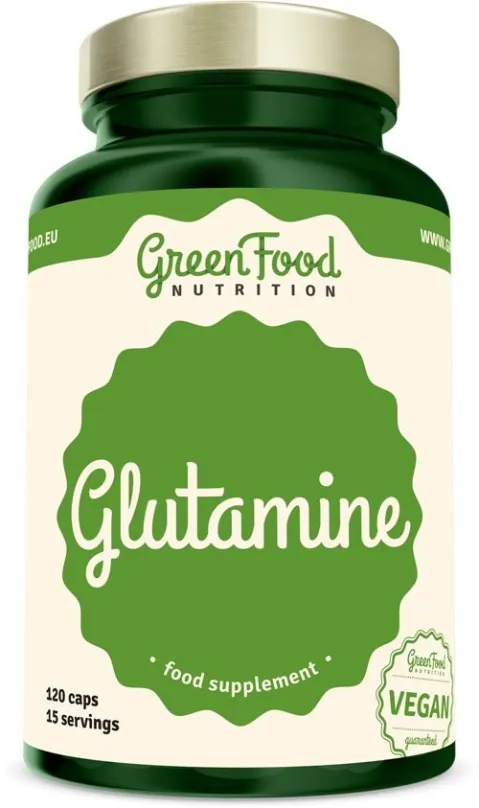 Aminokyseliny GreenFood Nutrition Glutamín 120 kapsúl