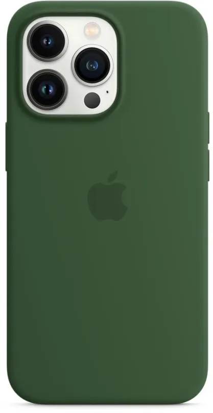 Kryt na mobil Apple iPhone 13 Pro Silikónový kryt s MagSafe ďatelina zelený