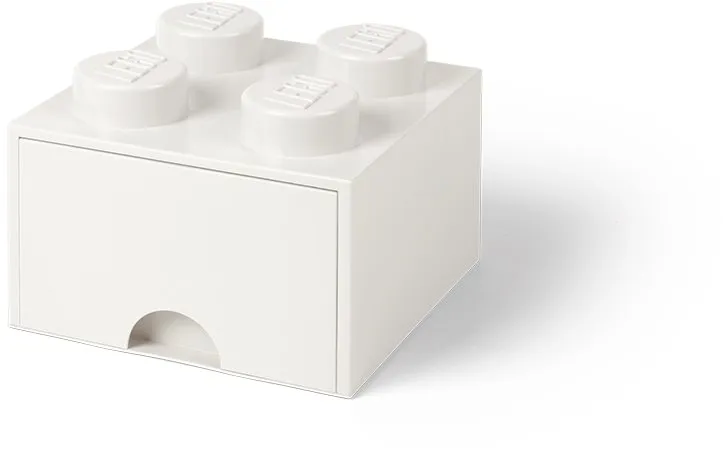 Úložný box LEGO Úložný box 4 s zásuvkou - biela
