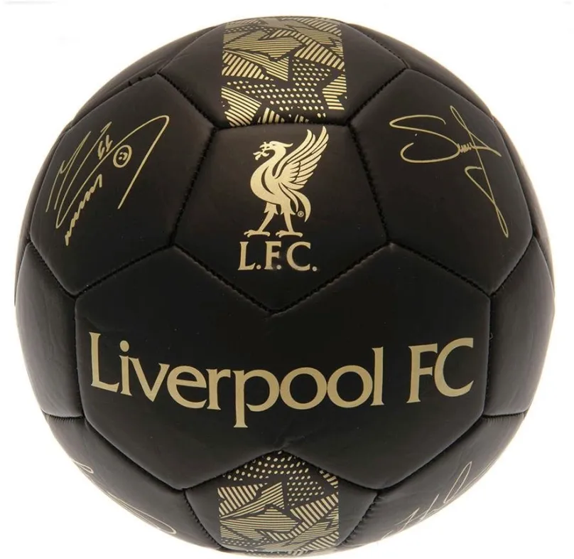 Futbalová lopta Fan-shop Mini Liverpool FC Signature Gold