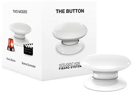 Inteligentné bezdrôtové tlačidlo FIBARO The Button biely Apple HomeKit