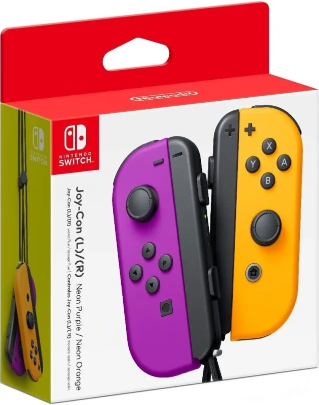 Gamepad Nintendo Switch Joy-Con Pair Neon Purple/Neon Orange, pre Nintendo Switch, bezdrôt