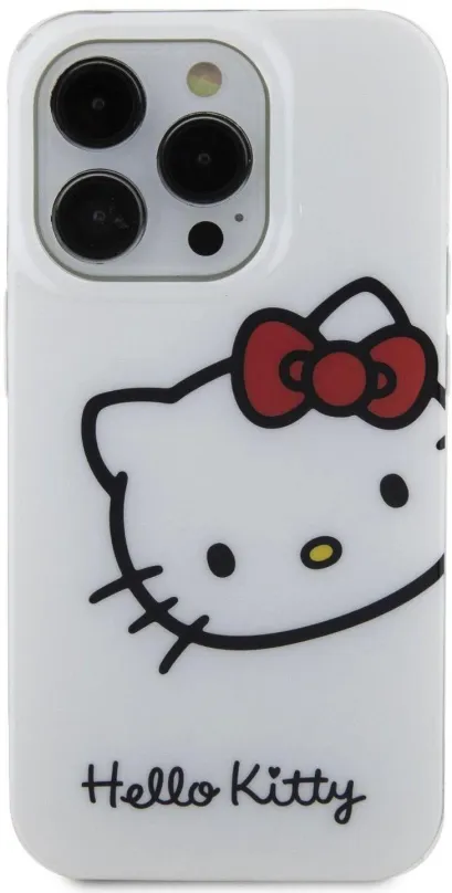 Kryt na mobil Hello Kitty IML Head Logo Zadný Kryt pre iPhone 15 Pro White