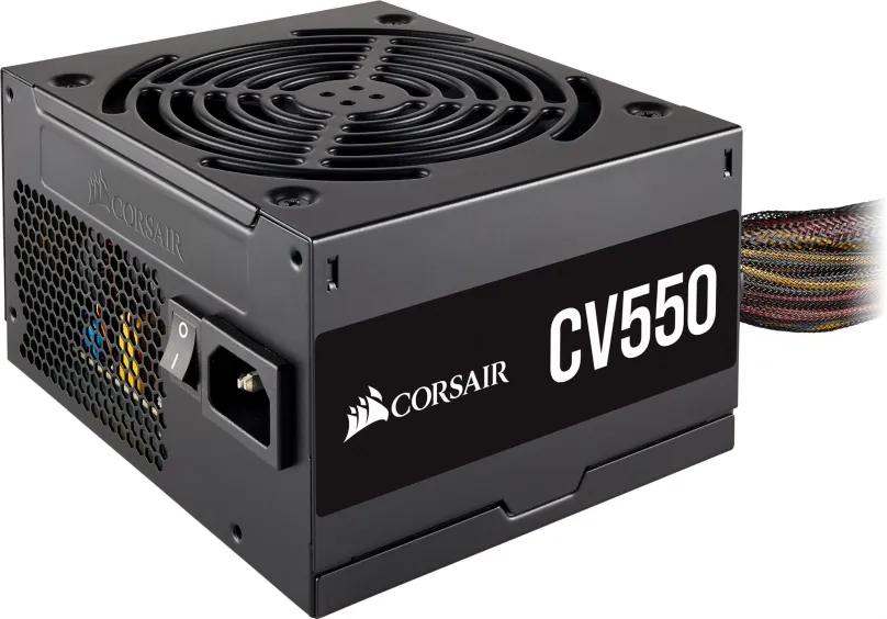Počítačový zdroj Corsair CV550, 550W, ATX, 80 PLUS Bronze, účinnosť 88%, 2 ks PCIe (8-pin
