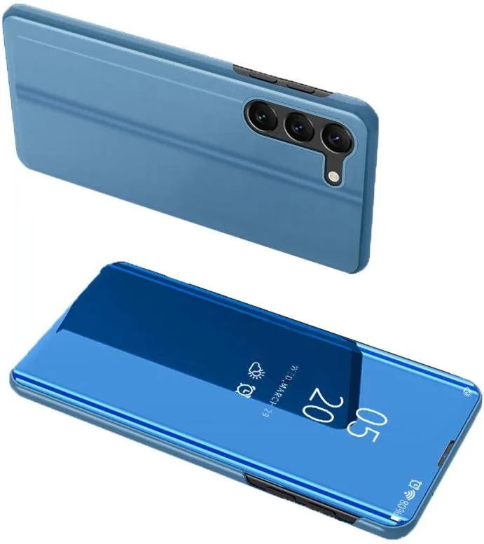 Puzdro na mobil MG Clear View knižkové púzdro pre Samsung Galaxy S23, modré