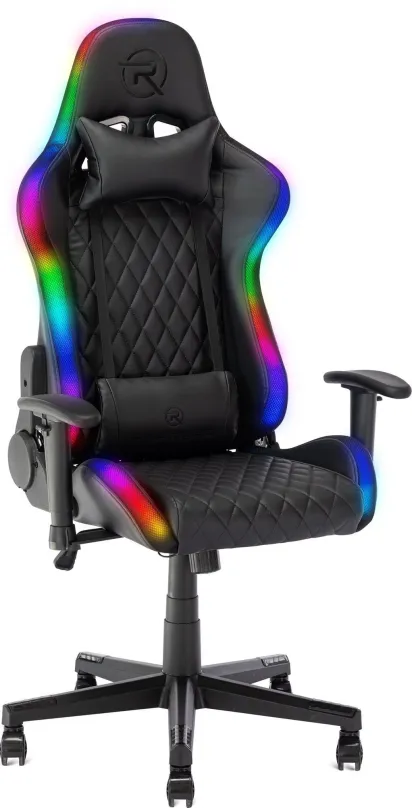 Herné stoličky Rapture BLAZE RGB čierna