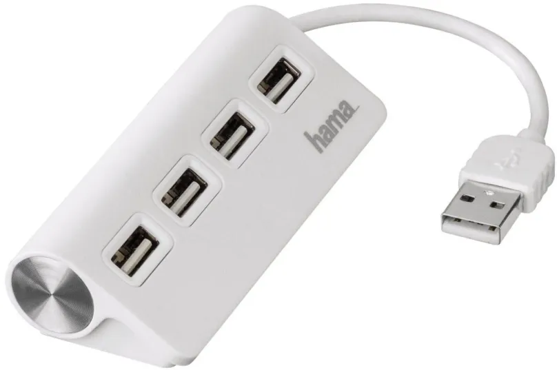USB Hub Hama USB 2.0 4 port biely