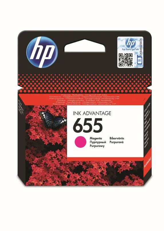 Cartridge HP CZ112AE č. 655, atramentová náplň pre tlačiarne HP Deskjet Ink Advantage