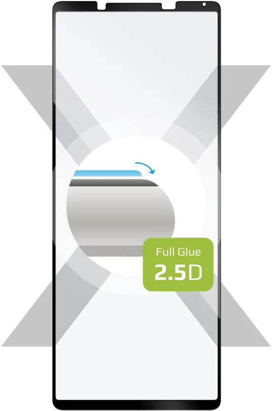 Ochranné sklo FIXED FullGlue-Cover pre Sony Xperia 1 IV čierne