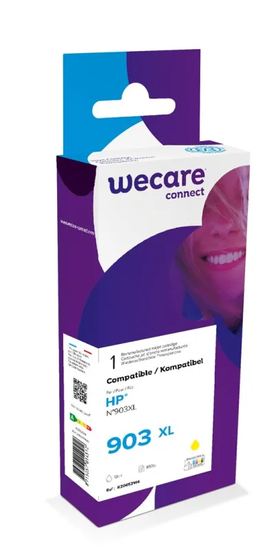 WECARE ARMOR ink kompatibilný s HP T6M11AE, žltá/yellow