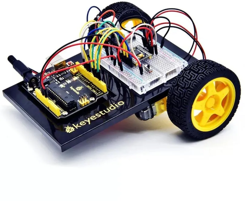 Elektronická stavebnica Keyestudio KS0436 Arduino Robot Auto Kit pre malého vynálezcu