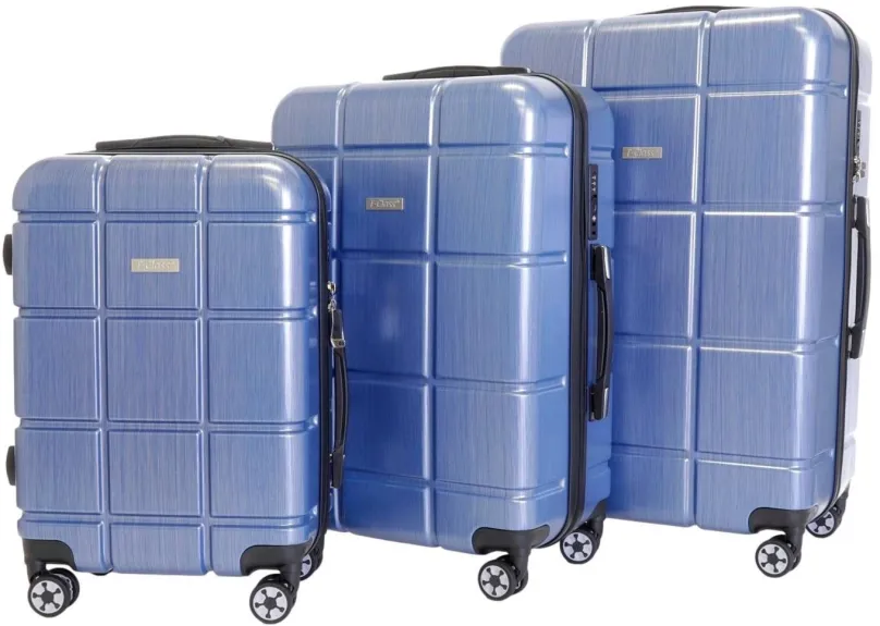 Sada kufrov Sada 3 kufrov T-class 2222, M, L, XL, TSA zámok (modrá)