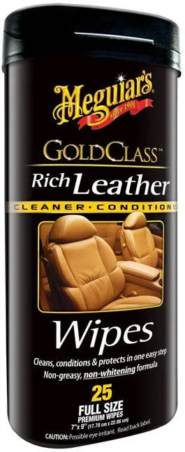 Čistiace obrúsky Meguiar's Gold Class Rich Leather Wipes