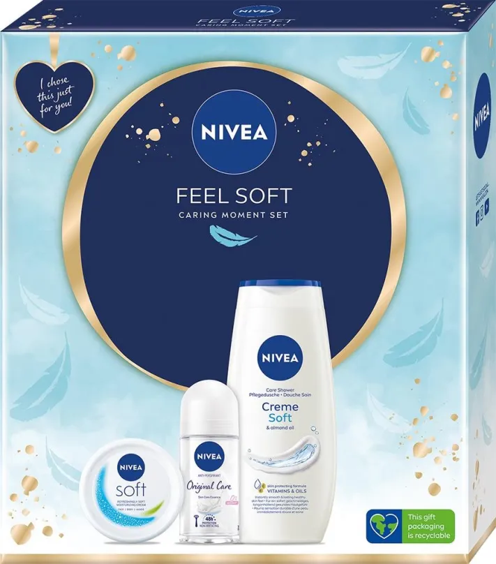 Darčeková kozmetická sada NIVEA Box Soft Trio 2023 400 ml