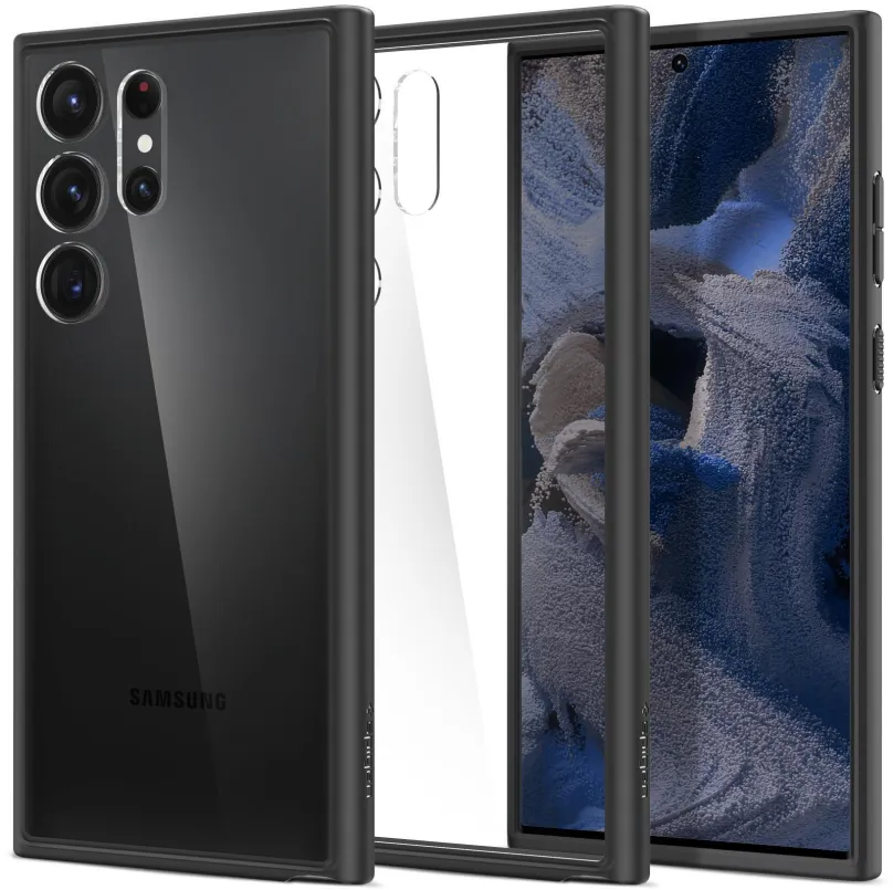Kryt na mobil Spigen Ultra Hybrid Black Samsung Galaxy S23 Ultra, pre Samsung Galaxy S23 U