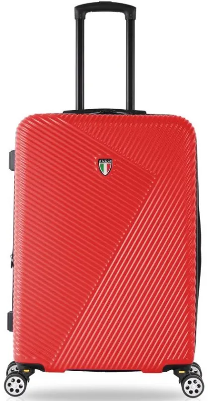 Cestovný kufor TUCCI T-0118/3 M ABS - červená
