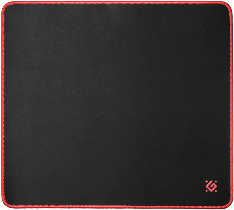 Podložka pod myš Defender Black M, materiál: textil a guma, rozmery 36×27×0,3 cm, čierna