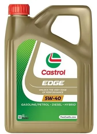 Motorový olej CASTROL EDGE 5W-40 TITANIUM FST; 4l, 5W-40, syntetický, API CF, ACEA C3, VW